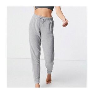 Free People Movement Back into It Jogger Pants Small Gray Drawstring Lounge Pull